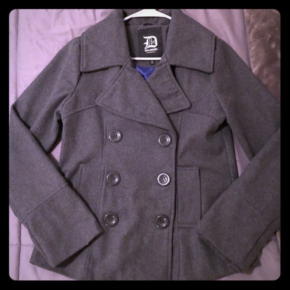 Gray Pea Coat Dollhouse NWOT - Picture 1 of 7